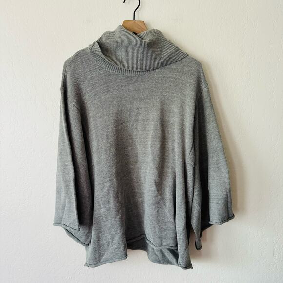 BCBG Maxazria | turtle neck oversized poncho shawl - Picture 1 of 4